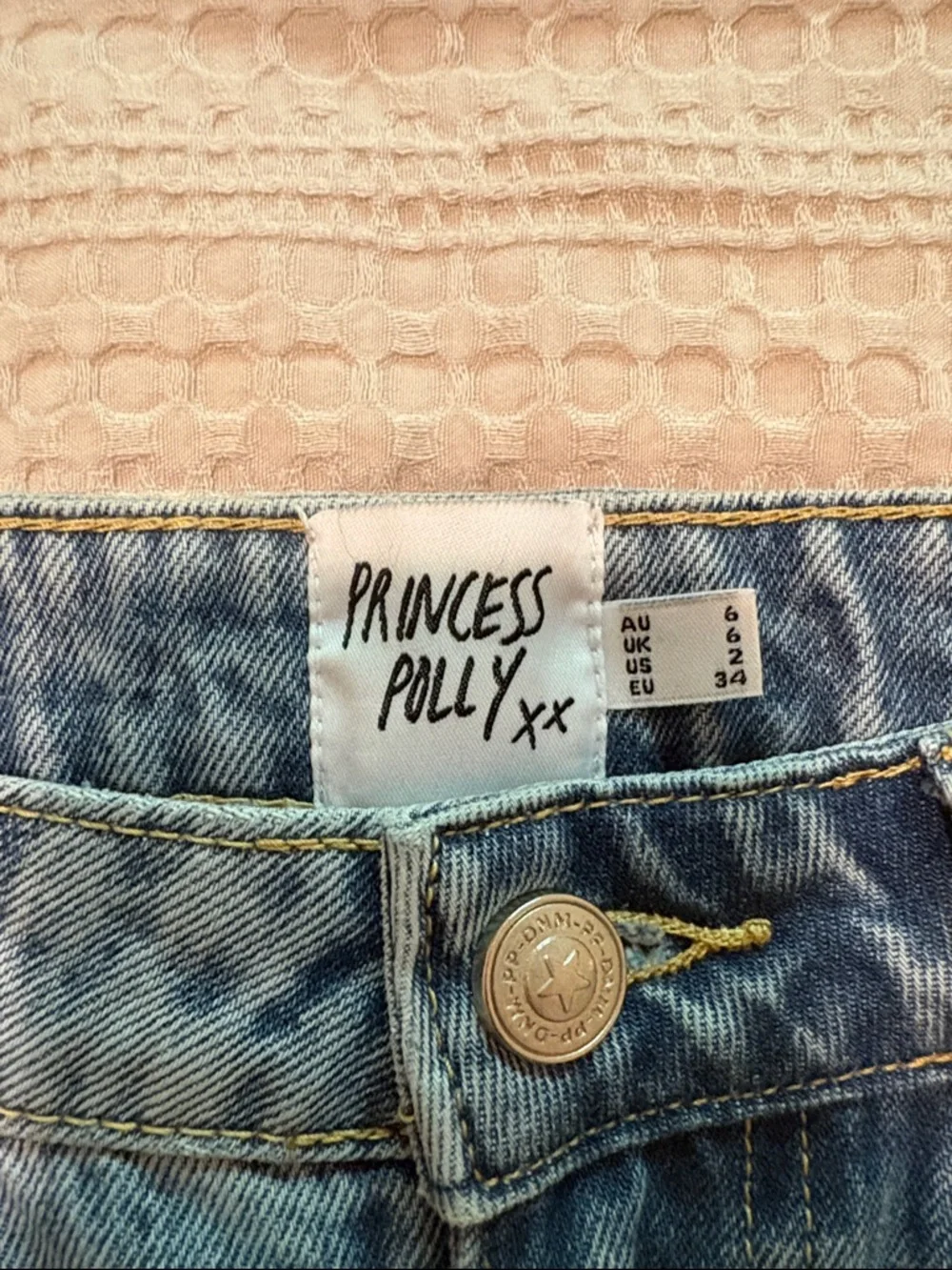 Princess Polly Light Blue Denim Mini Skirt - Picture 2 of 7